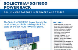 Solectria XGI 1500 Powerrack