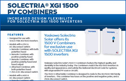 Solectria XGI 1500 PV Combiners