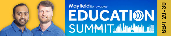 Mayfield Renewables Education Summit — September 29-30, 2026