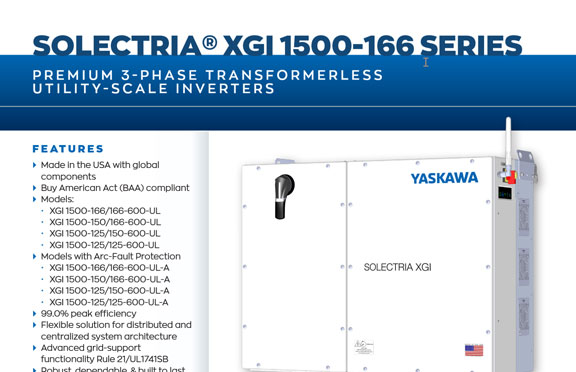 Data Sheet: XGI 1500-166 Series
