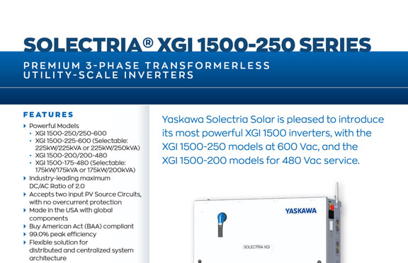 Data Sheet: XGI 1500-250 Series