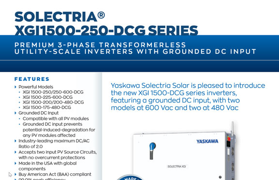 Data Sheet: XGI 1500-250-DCG Series