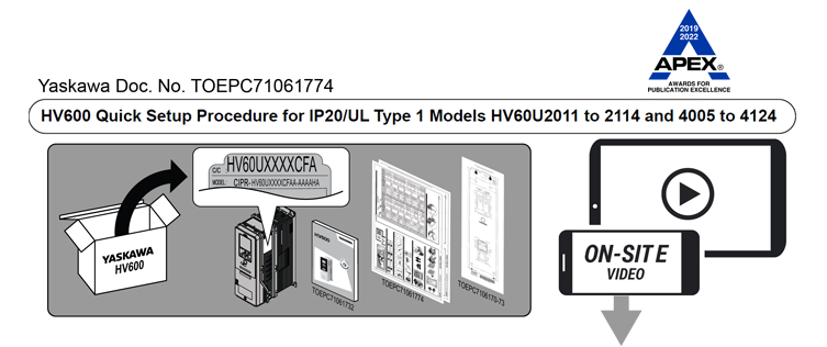 HV600 Drive Quick Setup Procedure - Small Frames