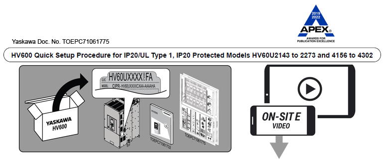 HV600 Quick Start Procedure - Large Frames